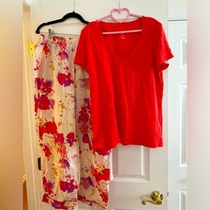 Gillian and OMalley XXL 2 piece spring/summer pajamas